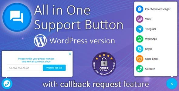 Contact us all-in-one button with callback v1.5.8
